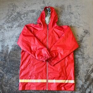 Charles River Apparel 8099‎ Red New Englander Rain Jacket Youth XL 18/20 Hooded